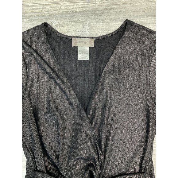 - ALTARD’S STATE METALLIC BLACK MINI DRESS - Picture 5 of 6